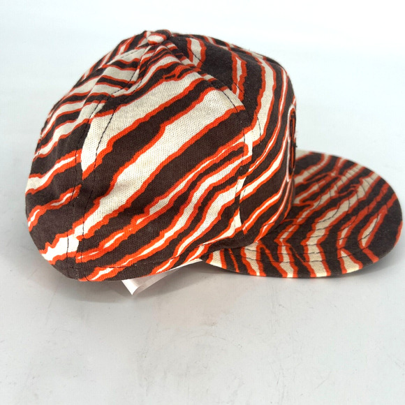 Vtg‎ Cleveland Browns Zubaz Zebra Print Snapback Hat NFL Football - Picture 6 of 10